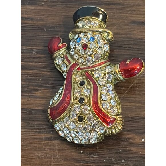 Lot Of 7 Christmas Themed Brooch Pins & a Necklace Pendant Set - Picture 2 of 9